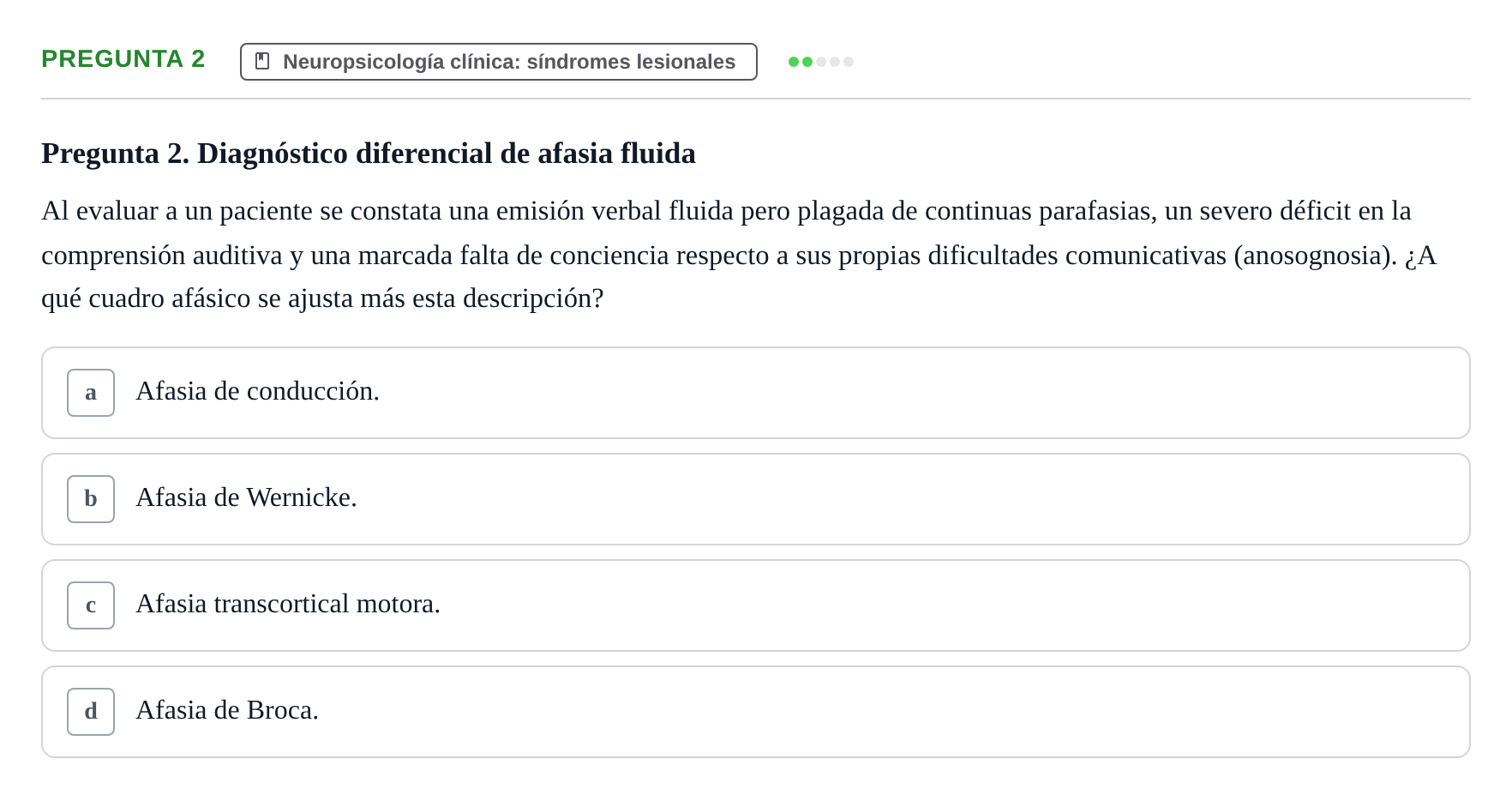 Enunciado: Pregunta 2