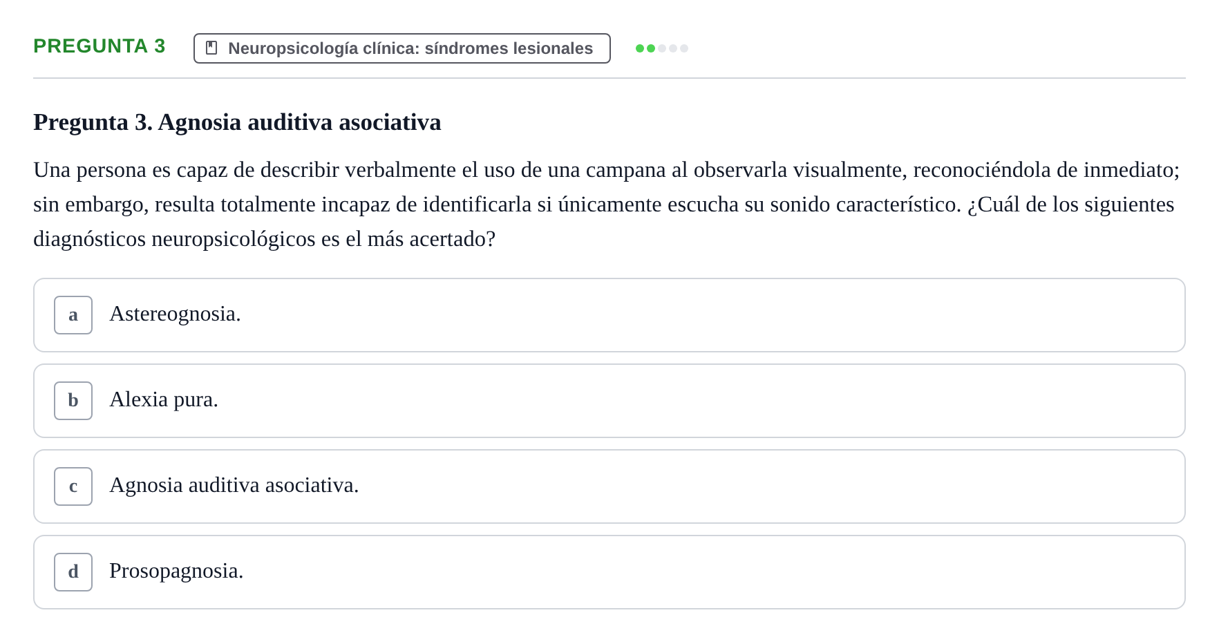 Enunciado: Pregunta 3