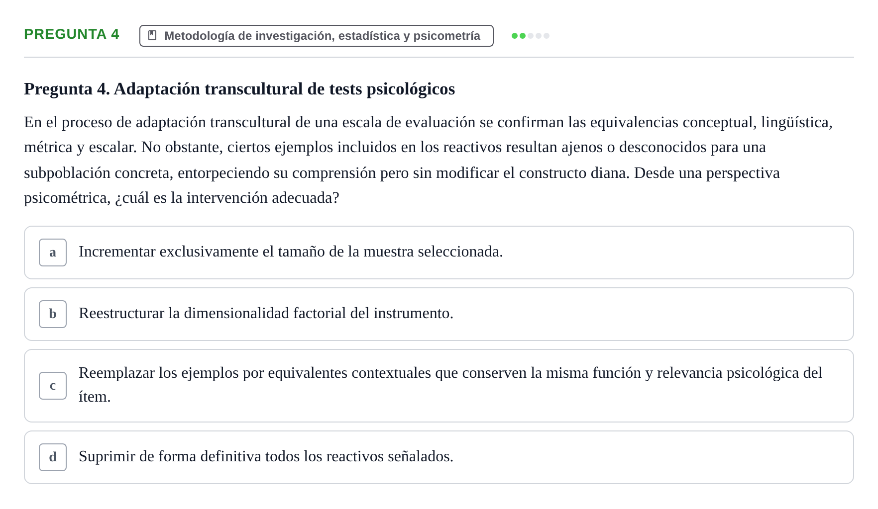 Enunciado: Pregunta 4