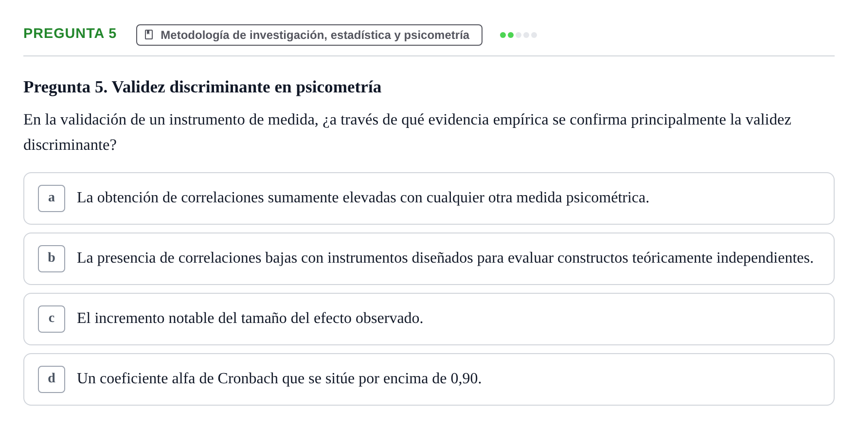 Enunciado: Pregunta 5