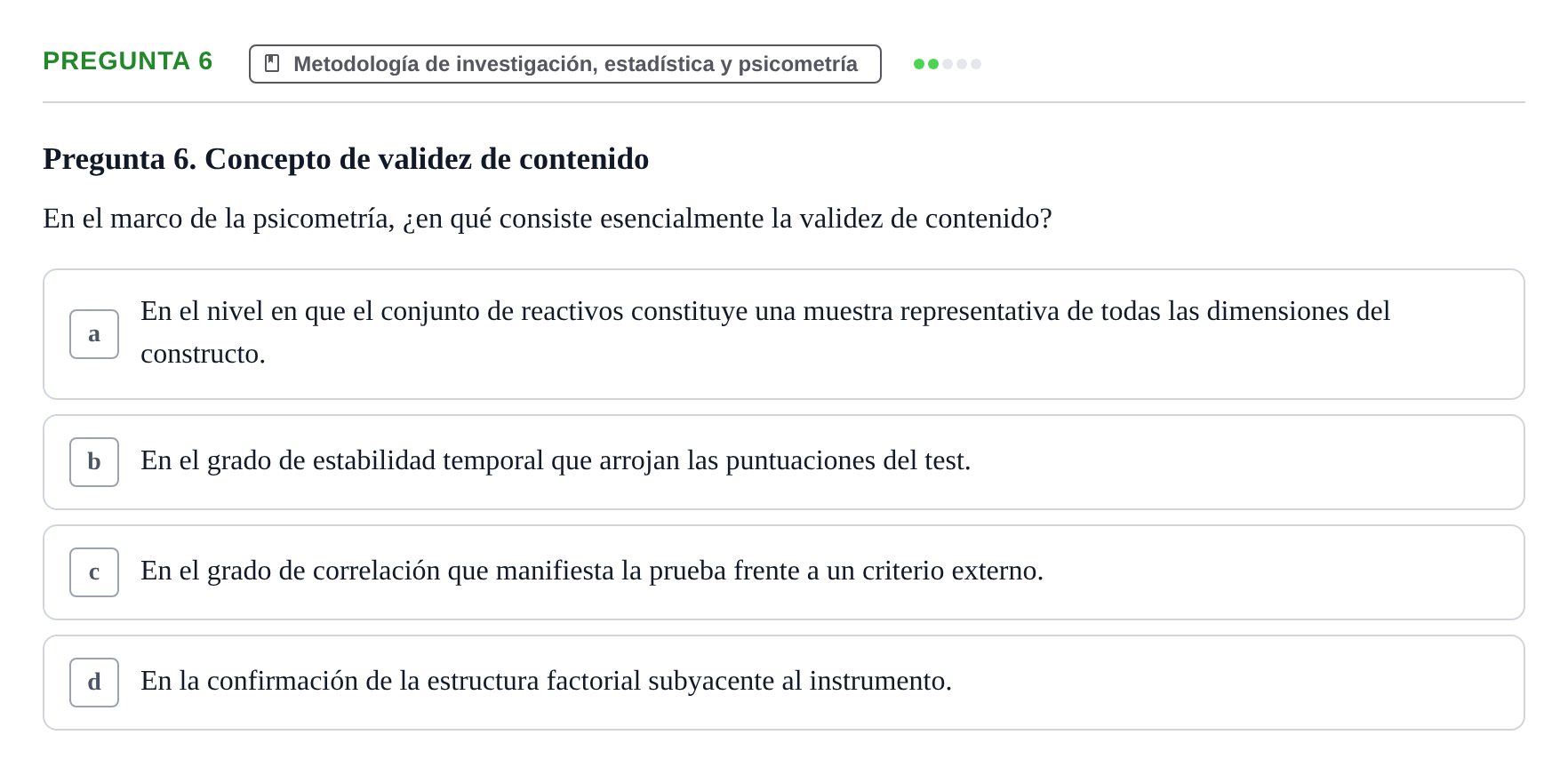 Enunciado: Pregunta 6