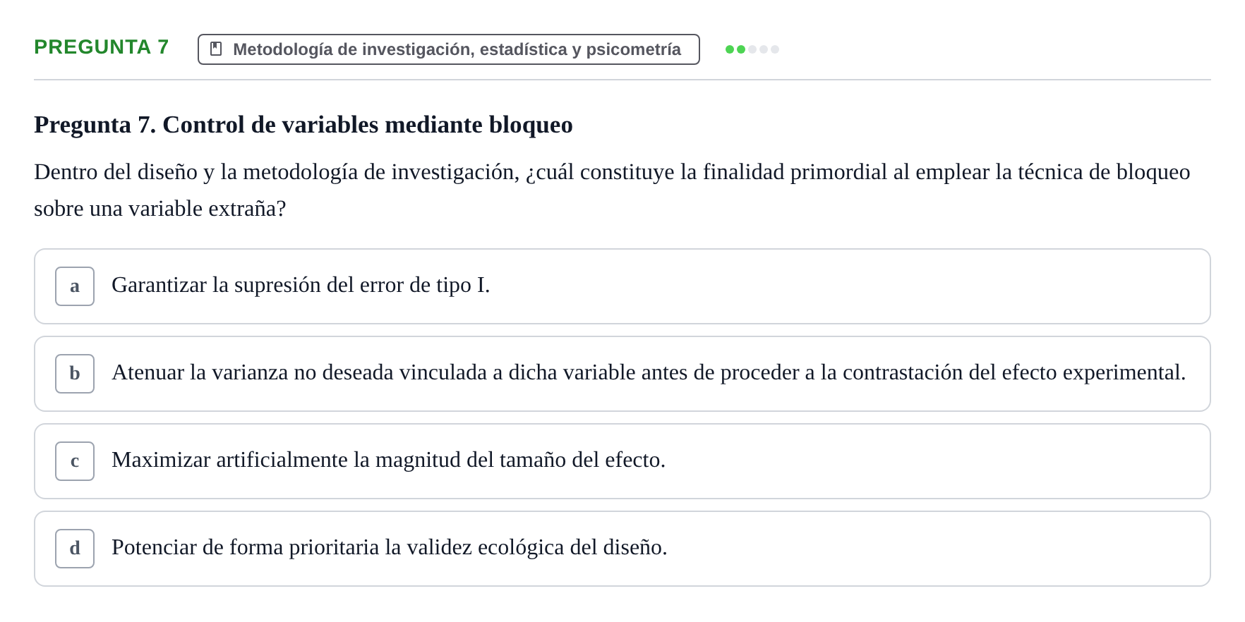 Enunciado: Pregunta 7