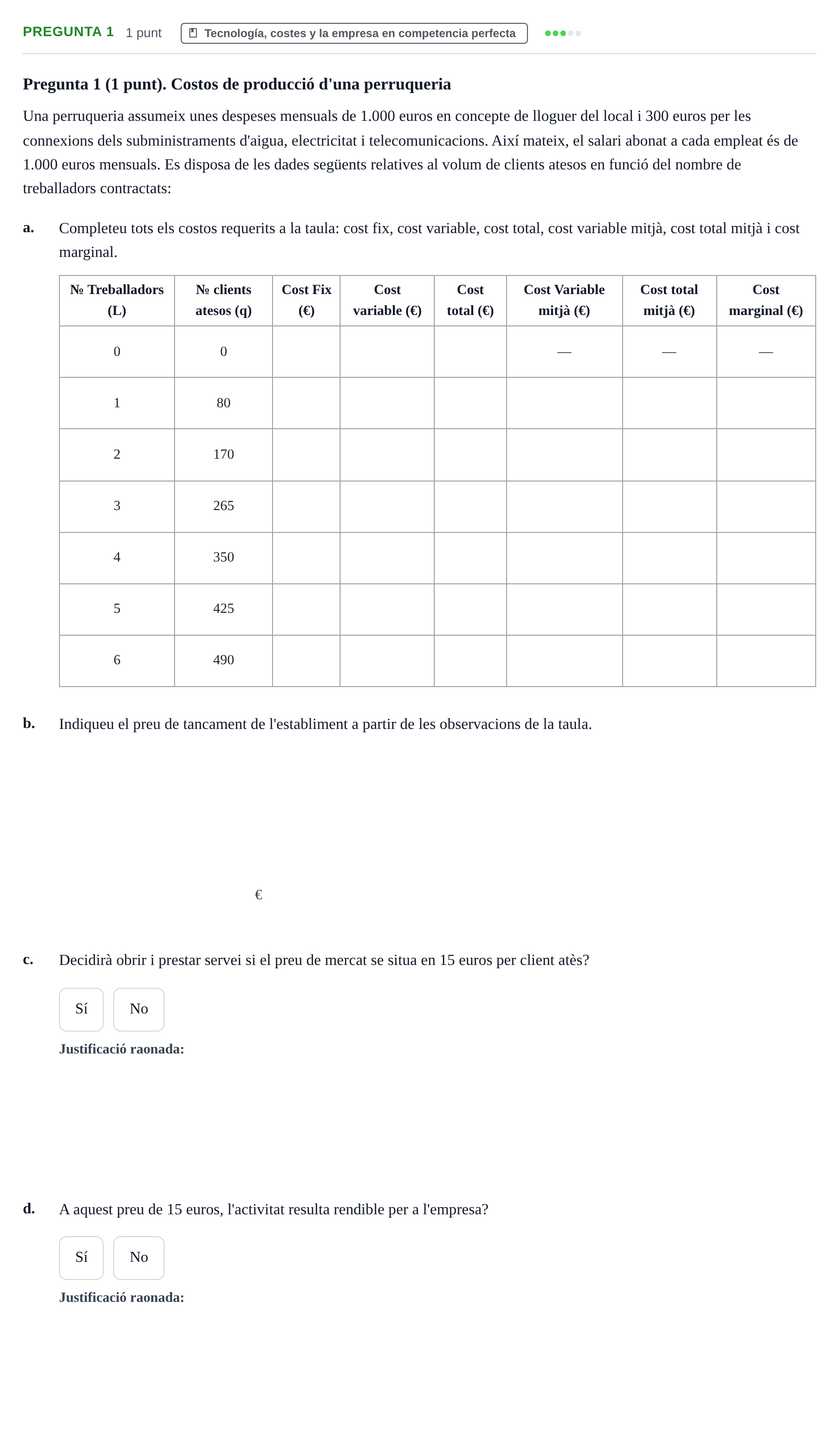 Enunciado: Pregunta 1 · Introducció a la Microeconomia UPF 2019