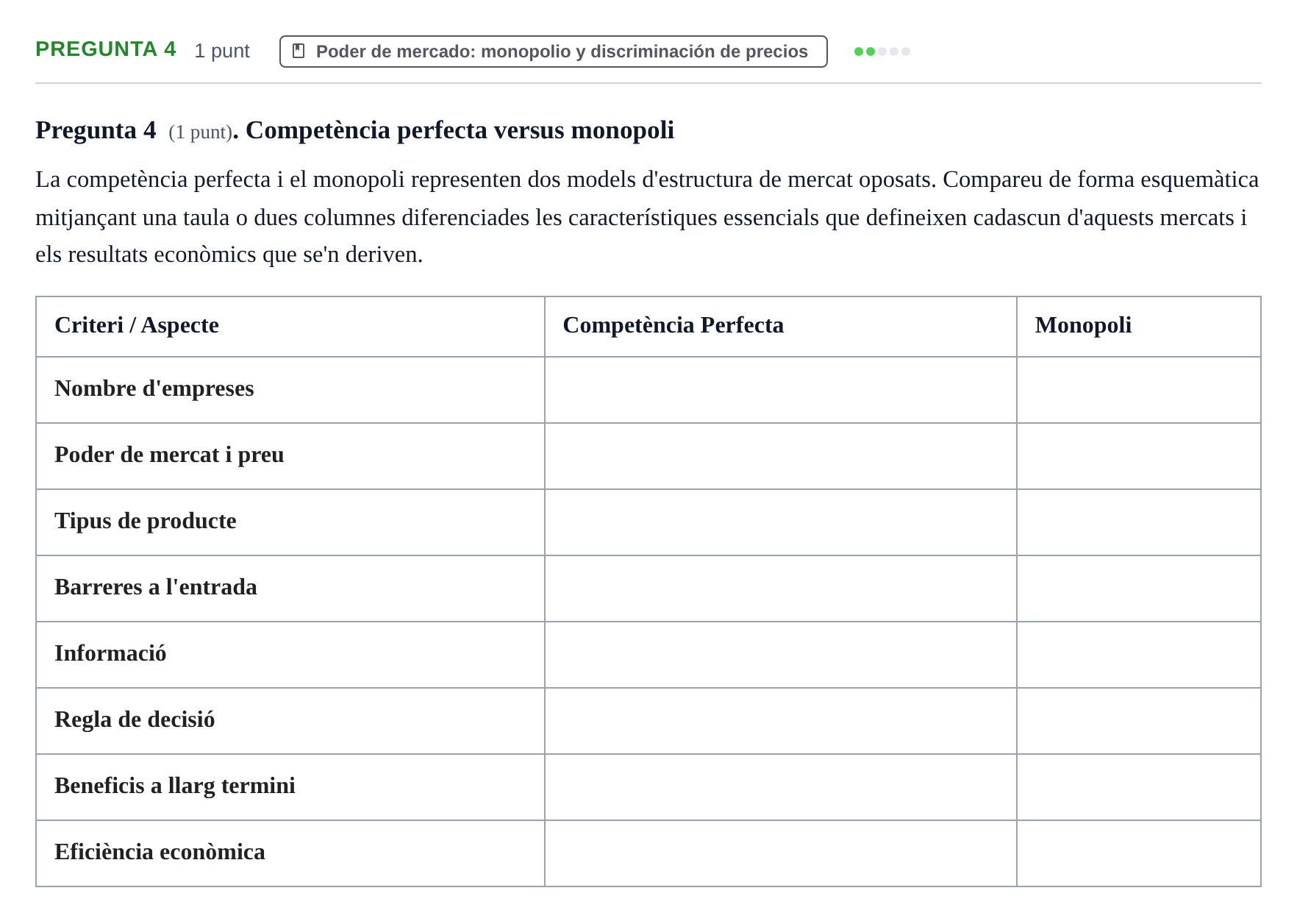 Enunciado: Pregunta 4 · Introducció a la Microeconomia UPF 2019
