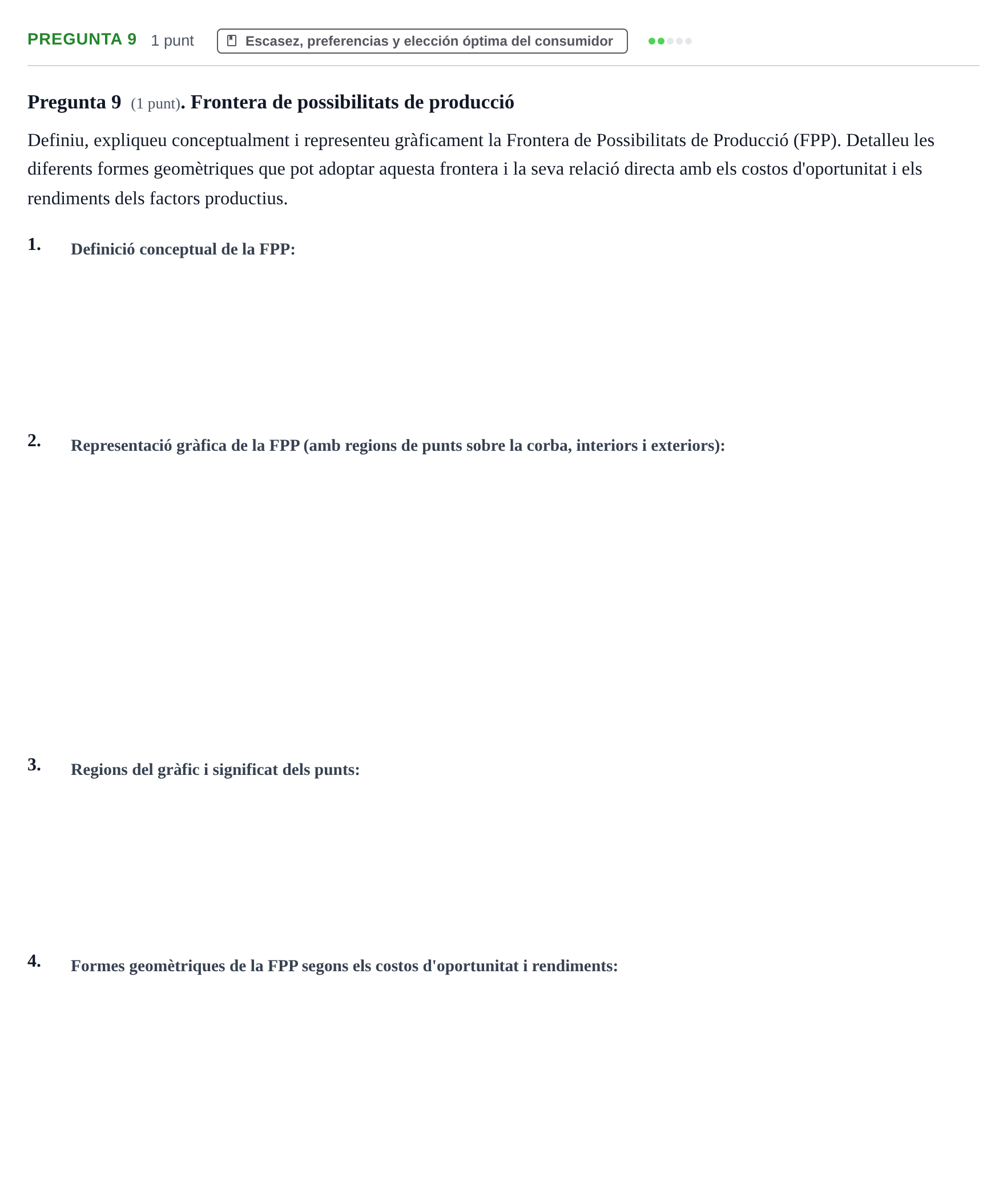 Enunciado: Pregunta 9 · Introducció a la Microeconomia UPF 2019