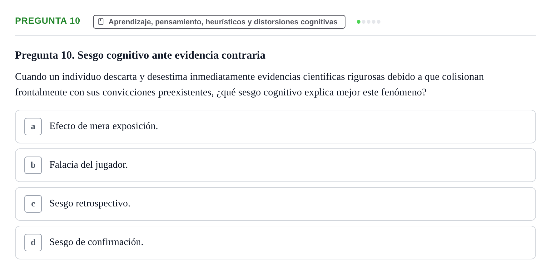 Enunciado: Pregunta 10