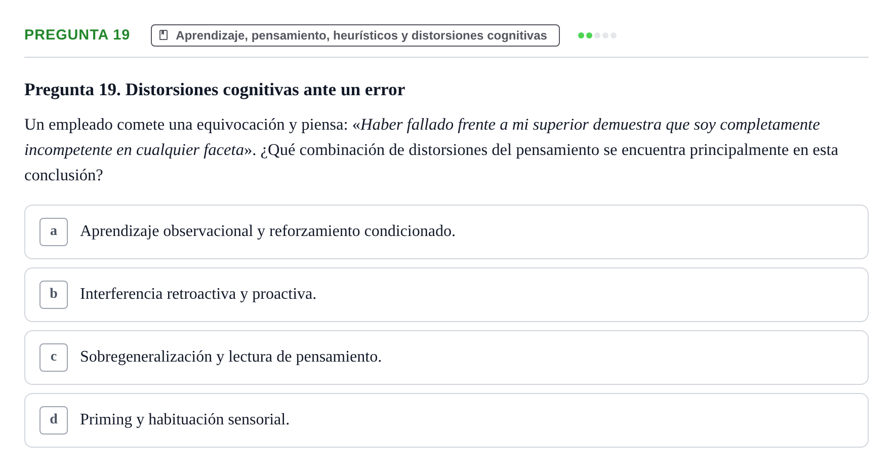 Enunciado: Pregunta 19