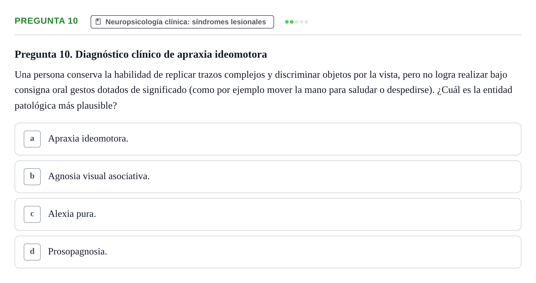 Enunciado: Pregunta 10