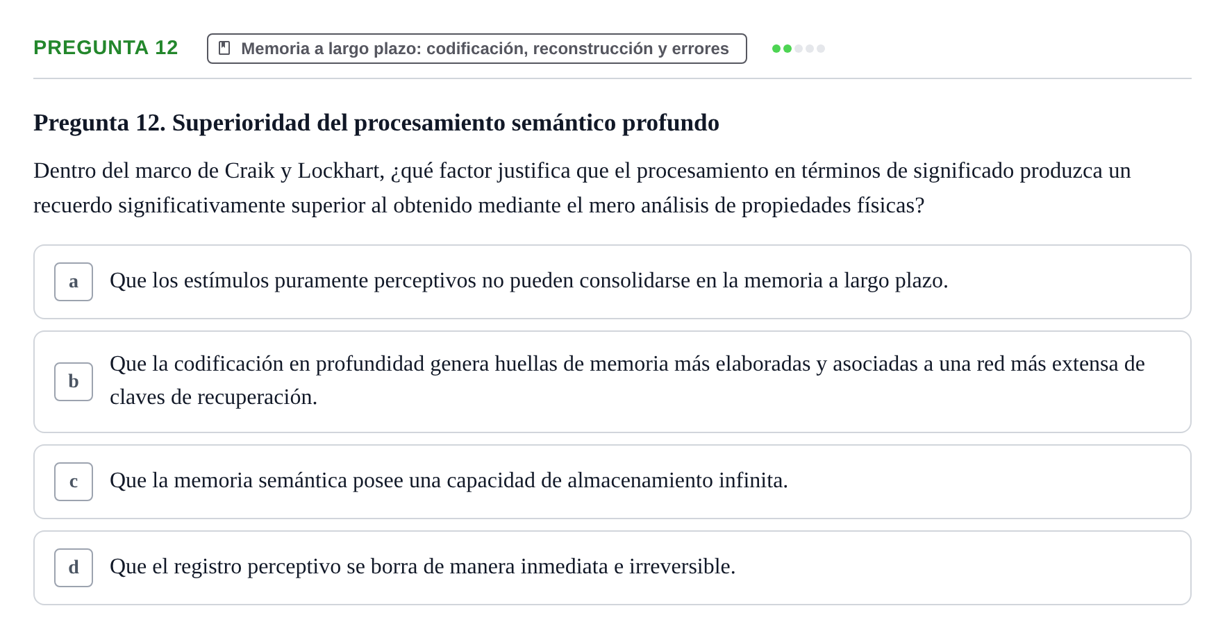 Enunciado: Pregunta 12