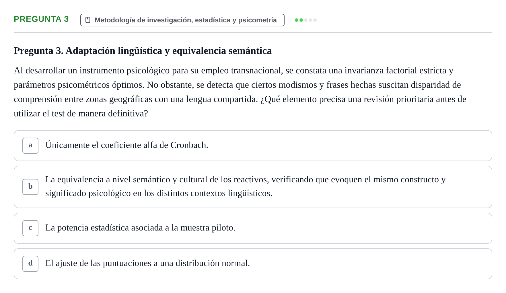 Enunciado: Pregunta 3