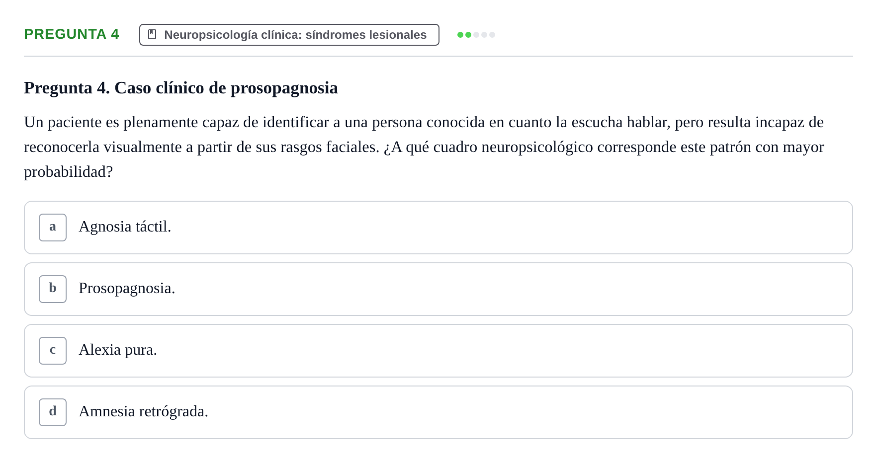 Enunciado: Pregunta 4