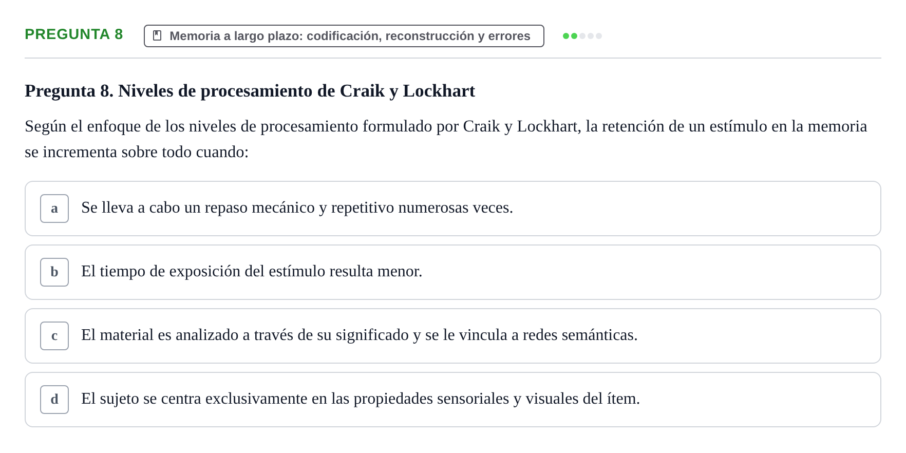 Enunciado: Pregunta 8