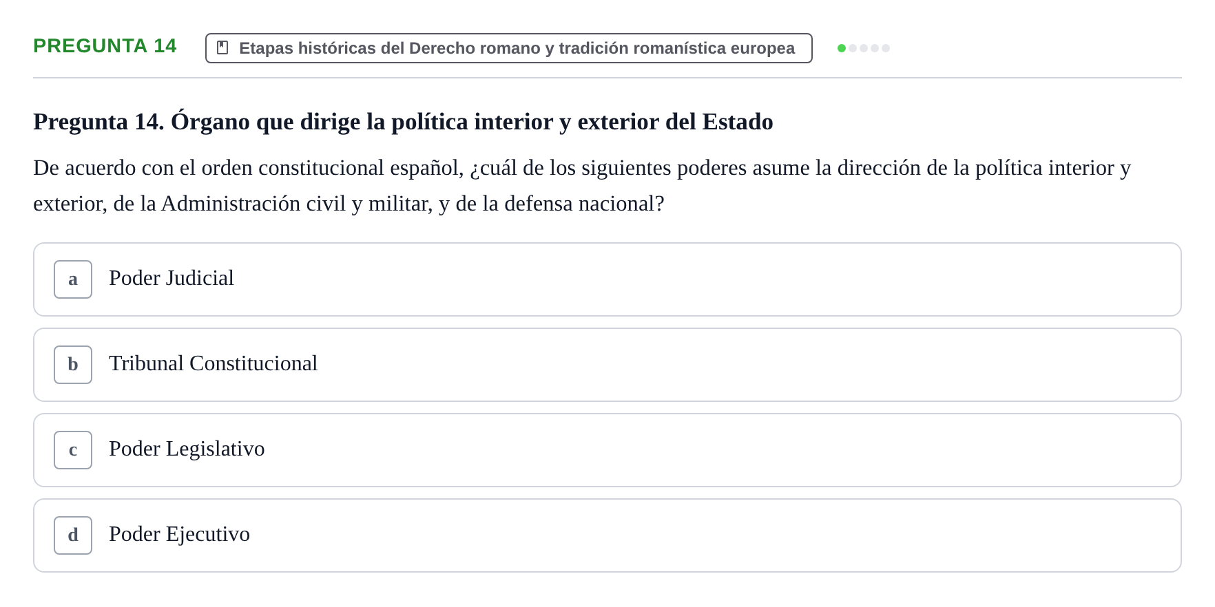 Enunciado: Pregunta 14