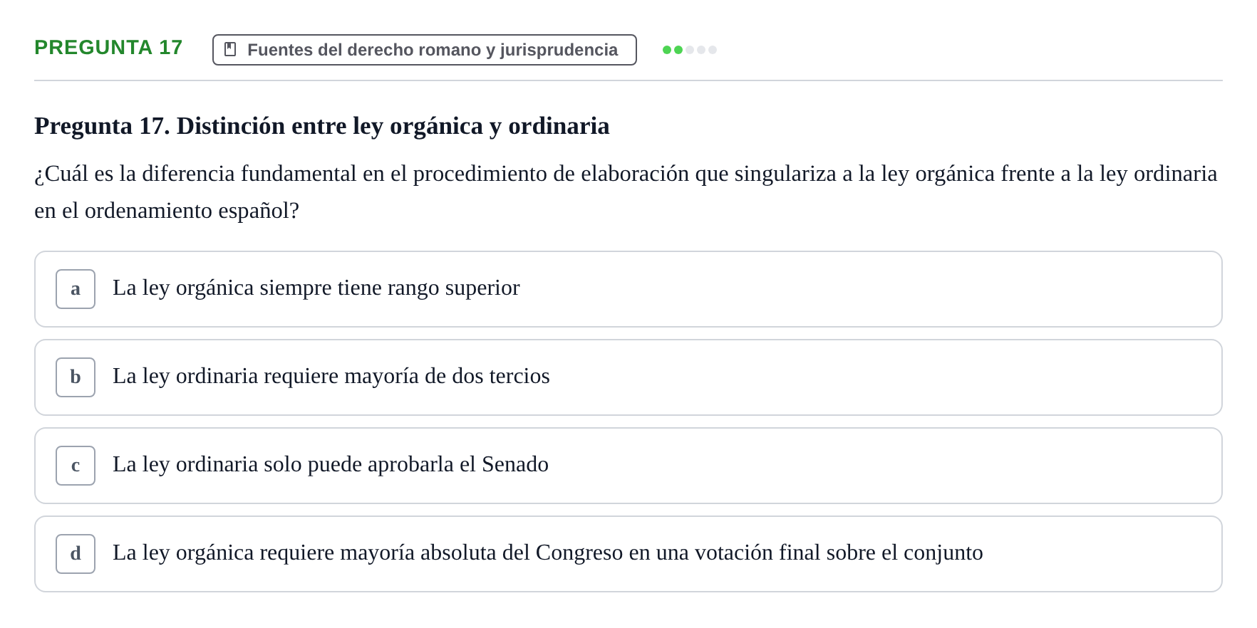 Enunciado: Pregunta 17