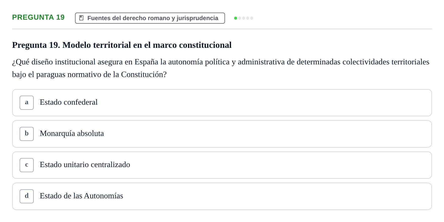 Enunciado: Pregunta 19