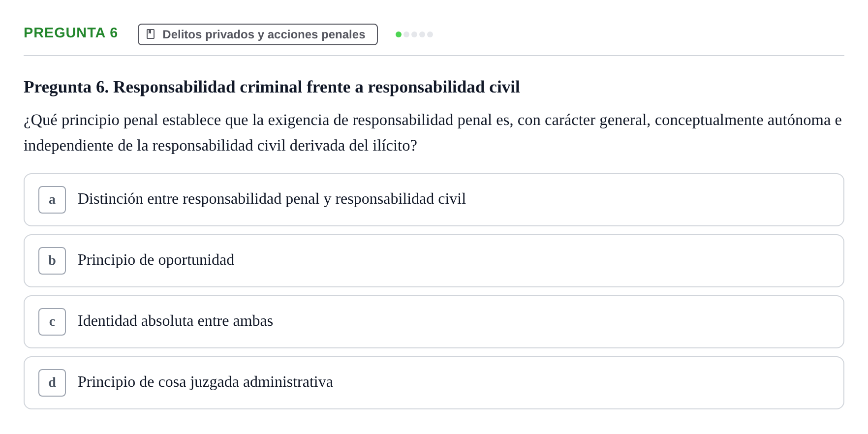 Enunciado: Pregunta 6