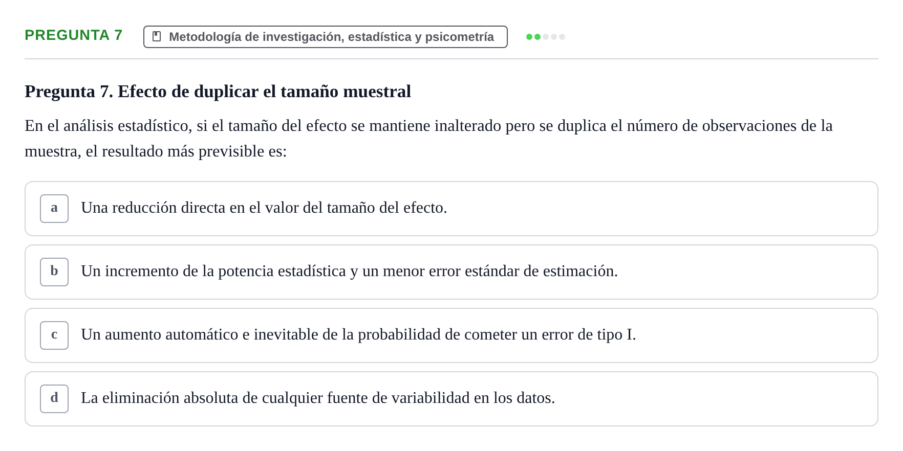 Enunciado: Pregunta 7