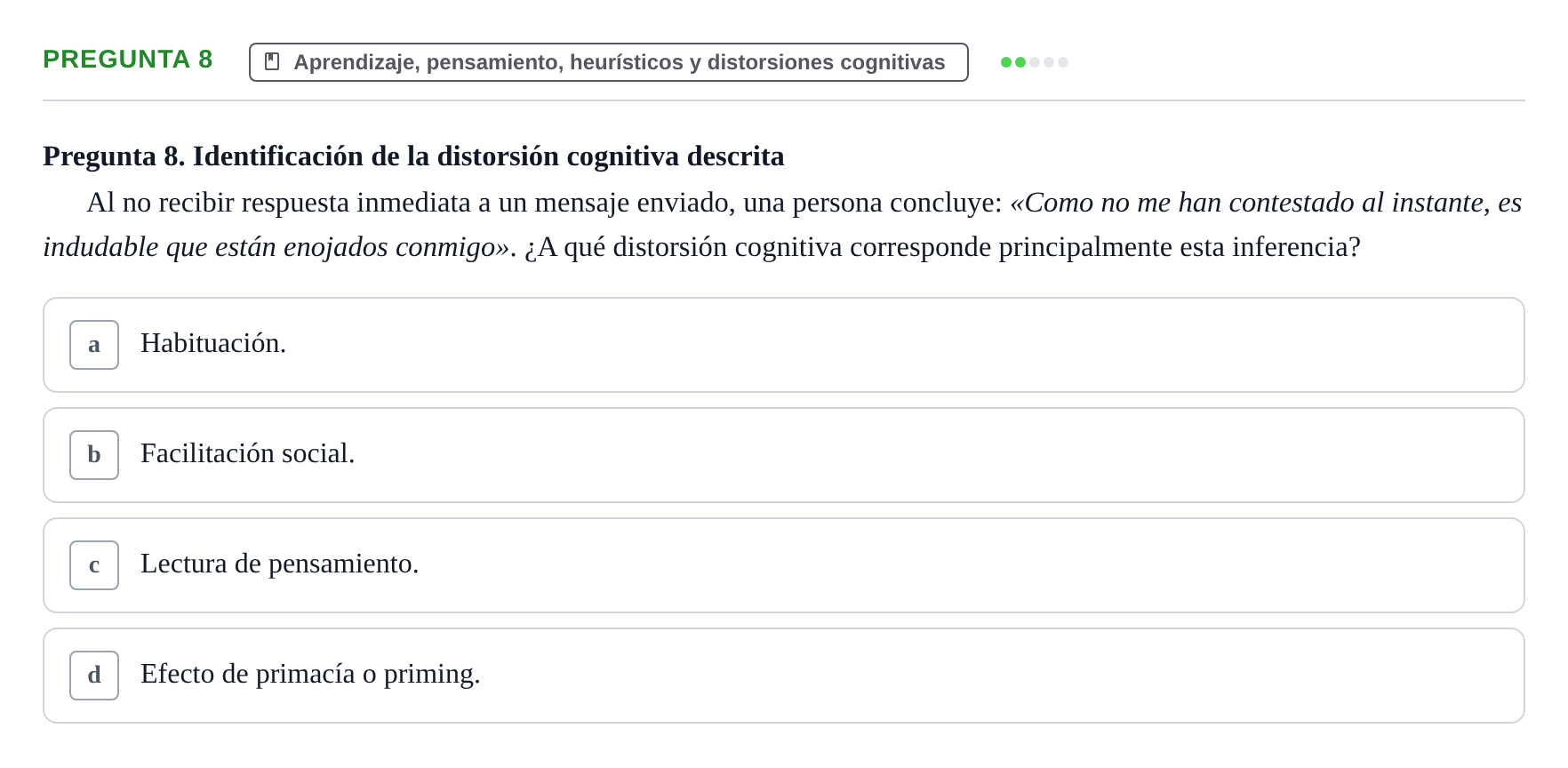 Enunciado: Pregunta 8