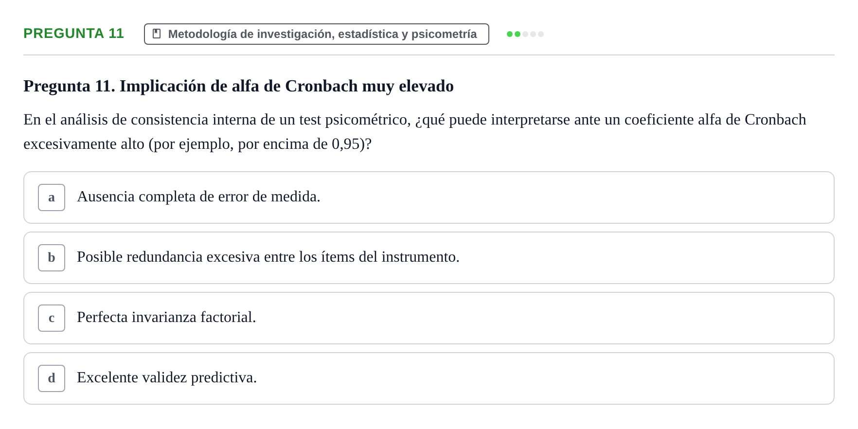 Enunciado: Pregunta 11