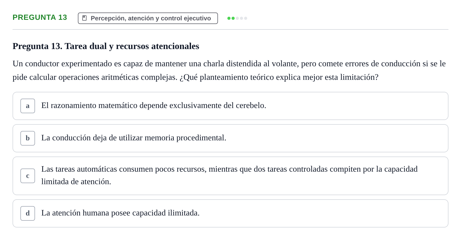 Enunciado: Pregunta 13