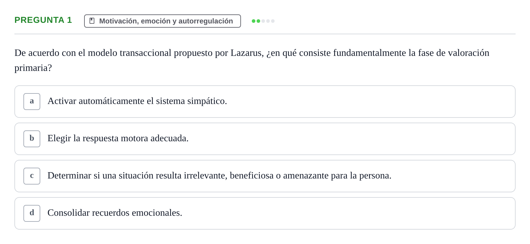 Enunciado: Pregunta 1