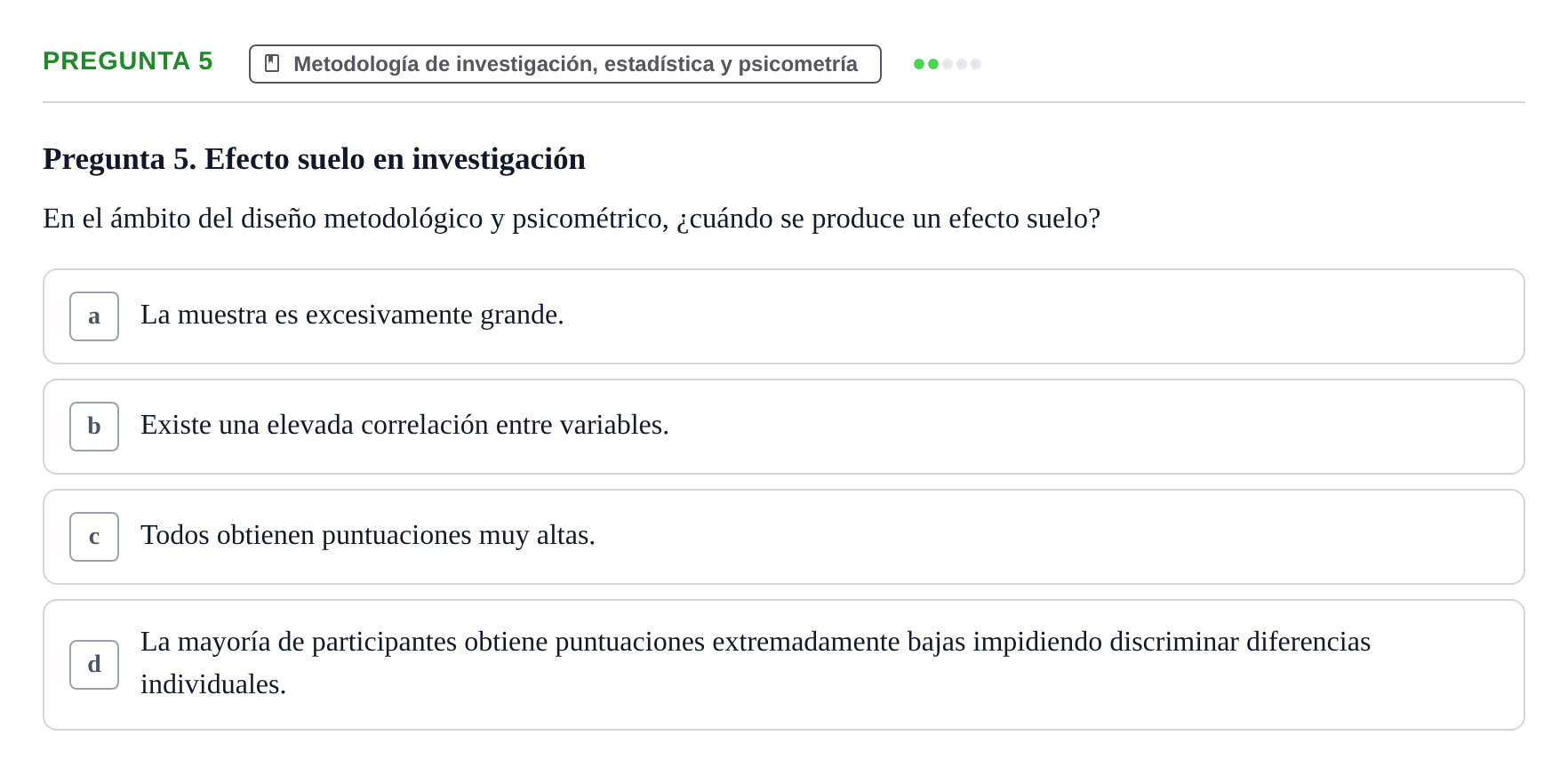 Enunciado: Pregunta 5