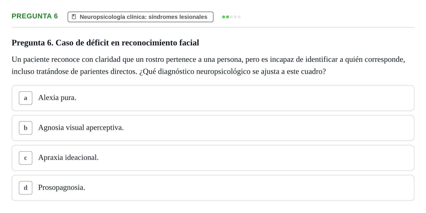 Enunciado: Pregunta 6