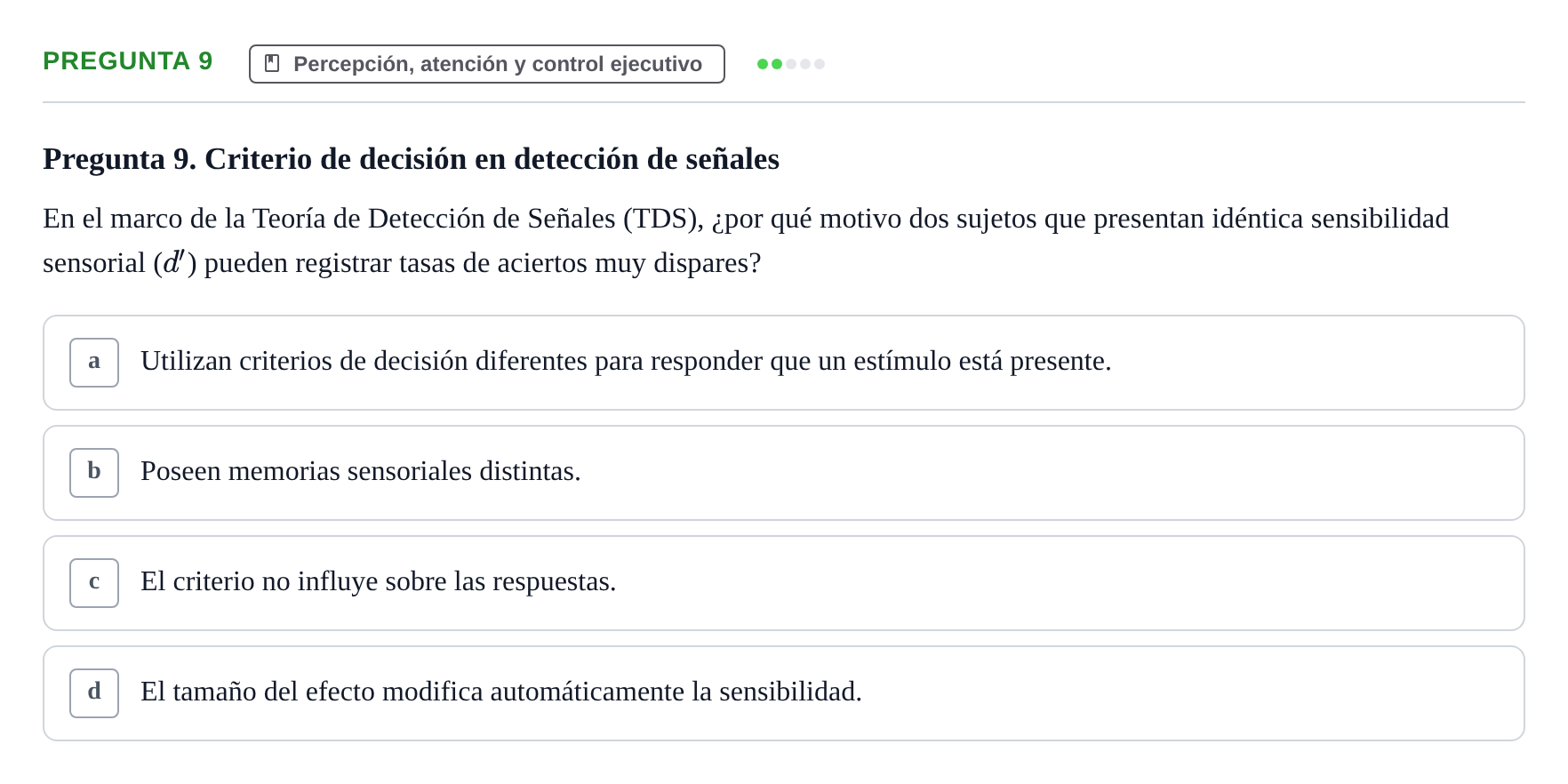 Enunciado: Pregunta 9