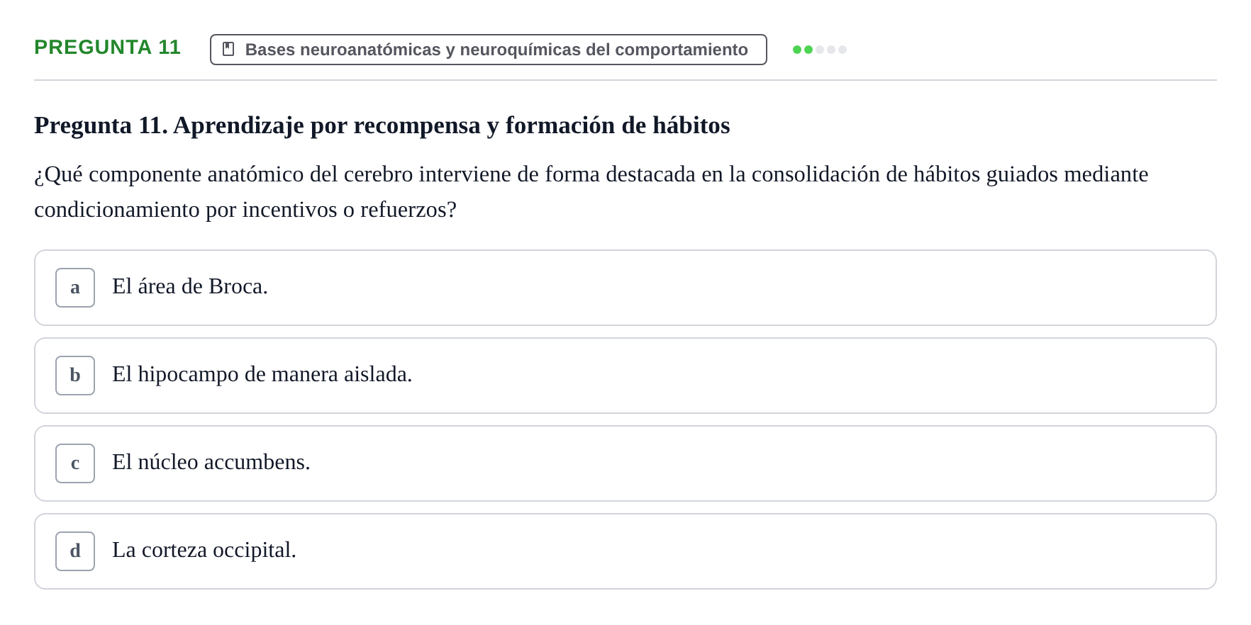 Enunciado: Pregunta 11