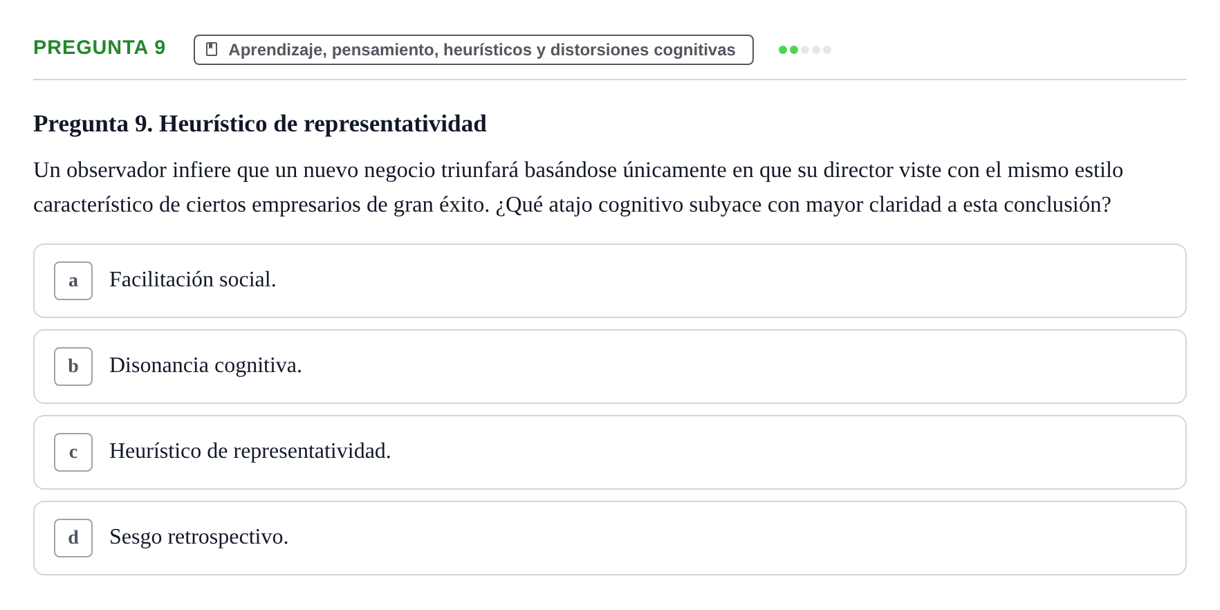 Enunciado: Pregunta 9