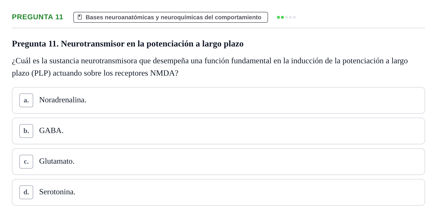 Enunciado: Pregunta 11
