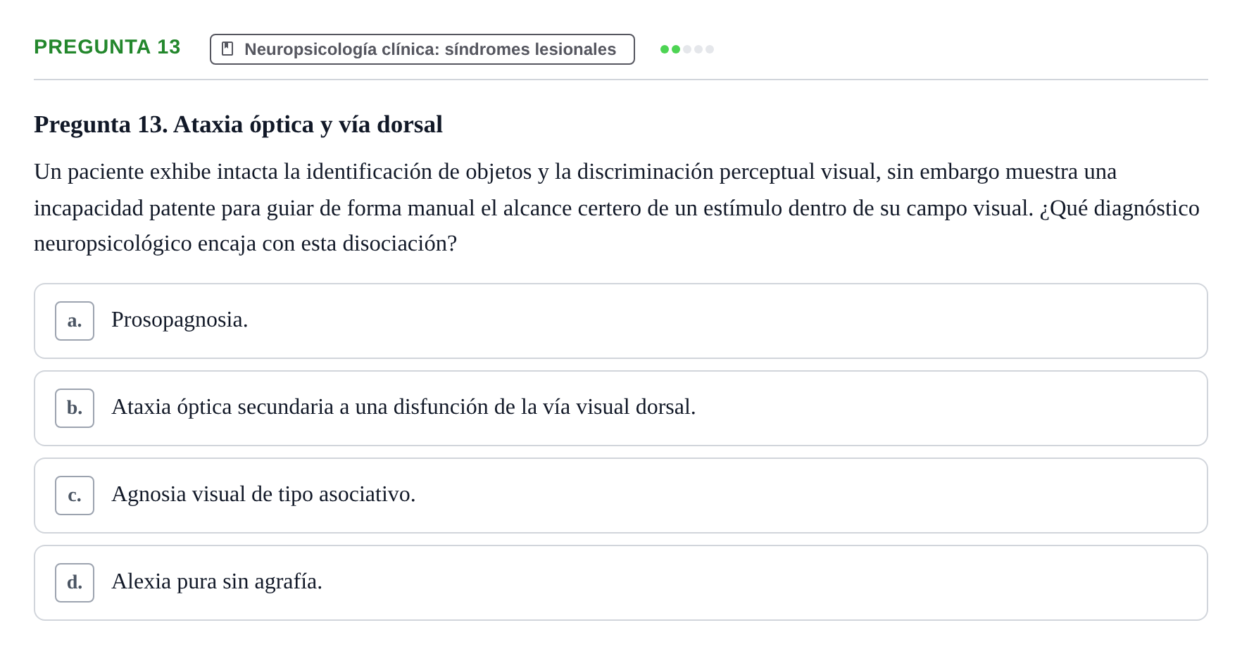 Enunciado: Pregunta 13