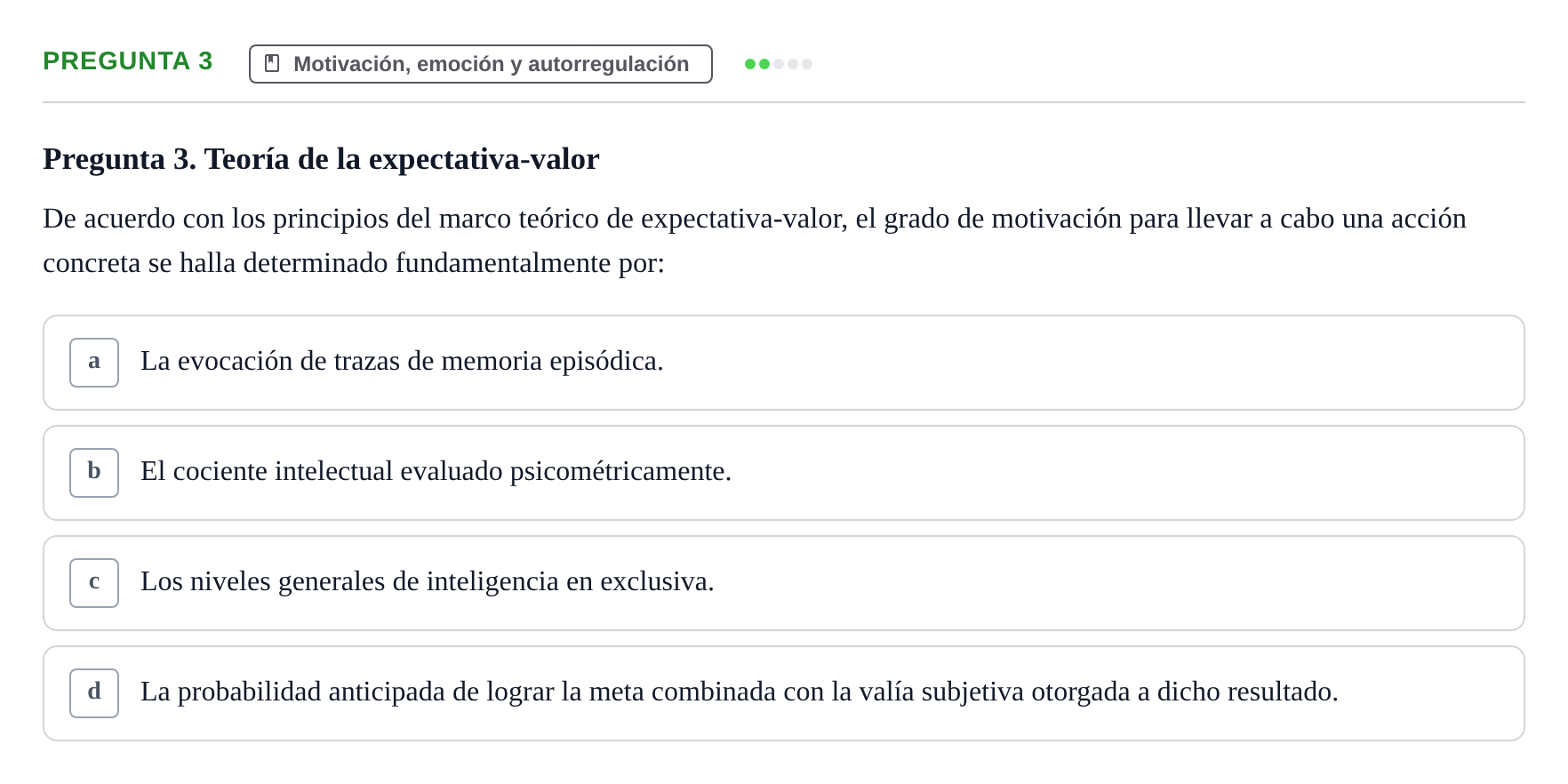 Enunciado: Pregunta 3