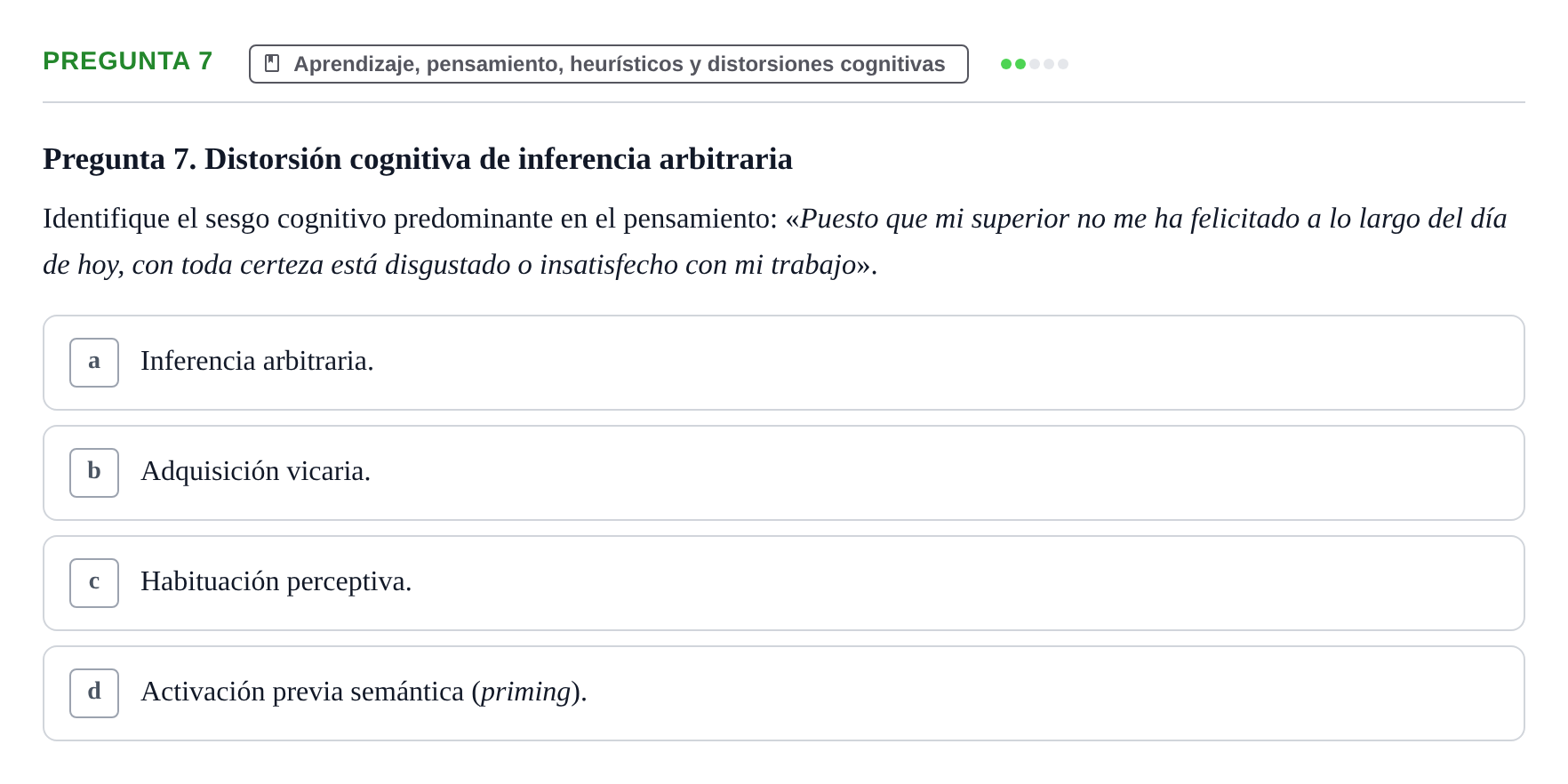 Enunciado: Pregunta 7