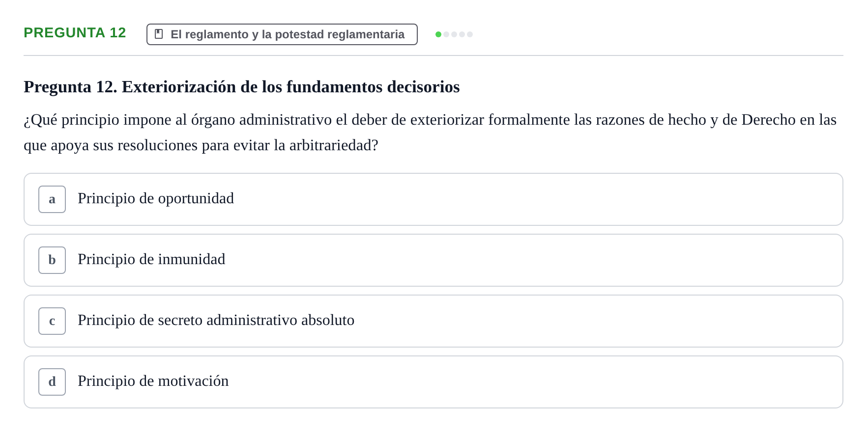 Enunciado: Pregunta 12