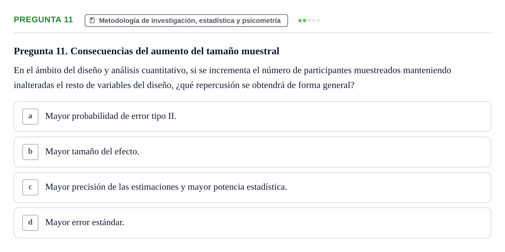 Enunciado: Pregunta 11