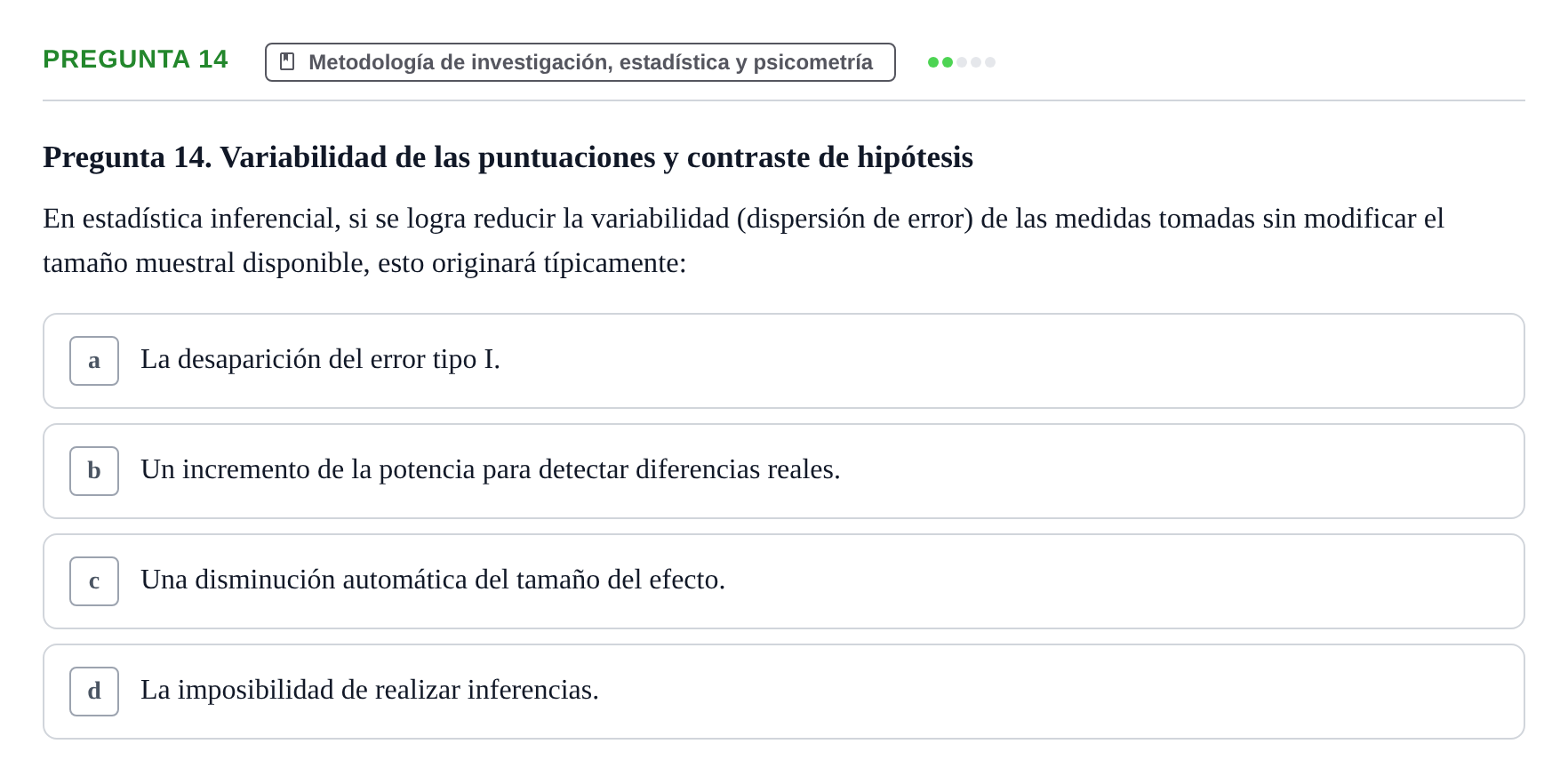 Enunciado: Pregunta 14