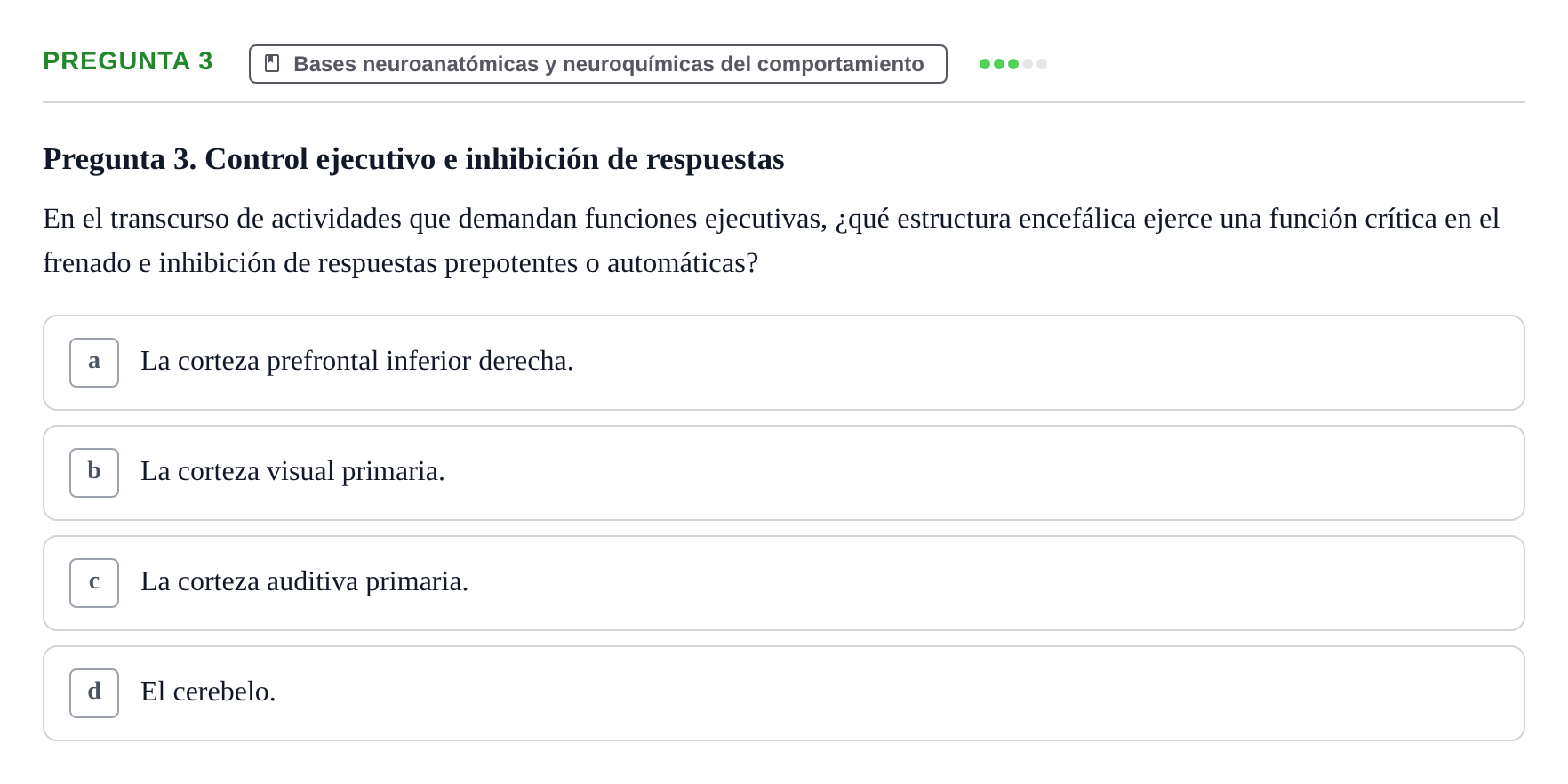 Enunciado: Pregunta 3