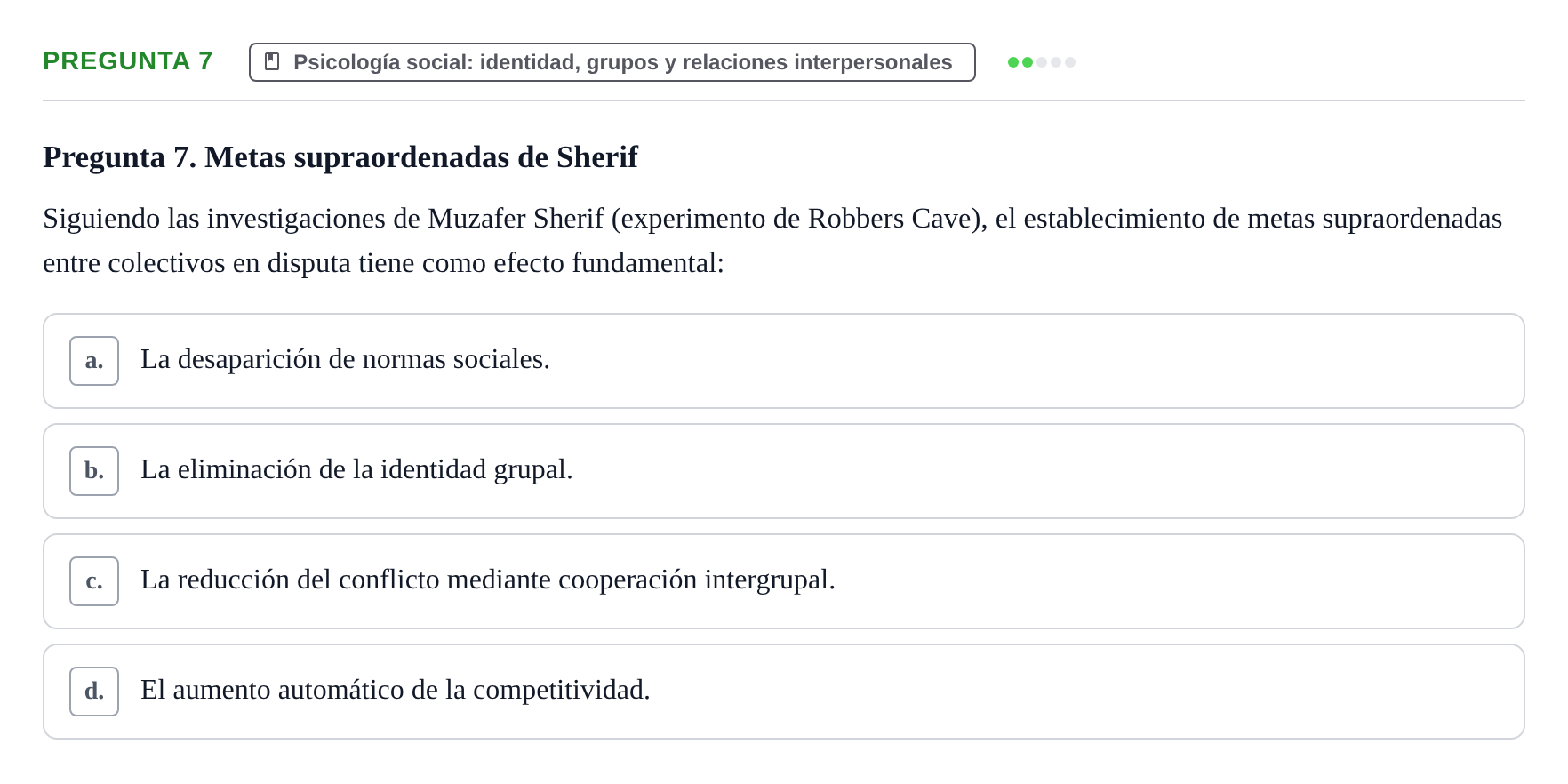 Enunciado: Pregunta 7