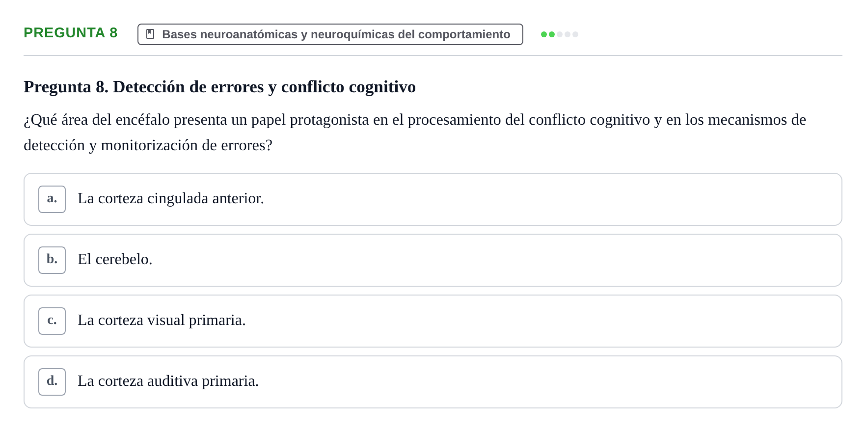 Enunciado: Pregunta 8
