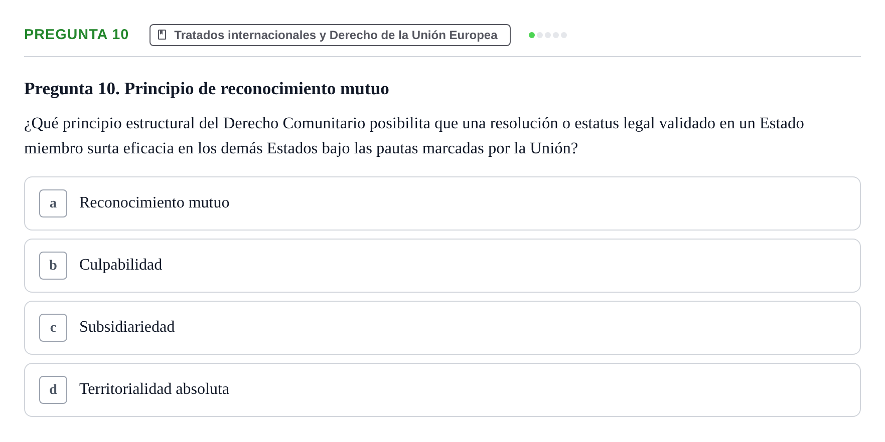 Enunciado: Pregunta 10