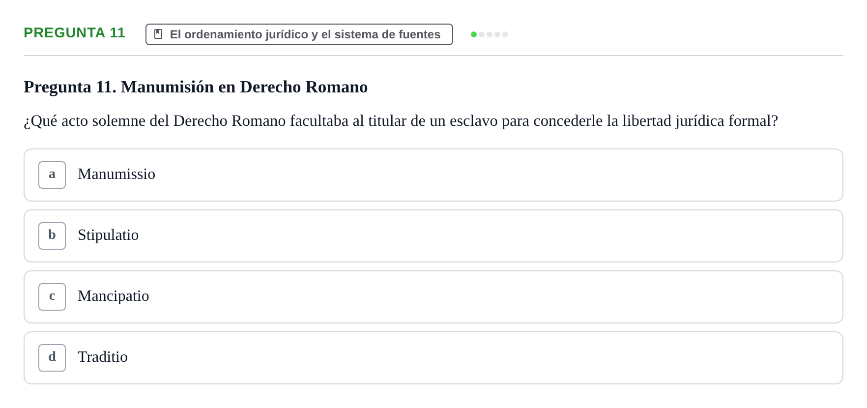 Enunciado: Pregunta 11