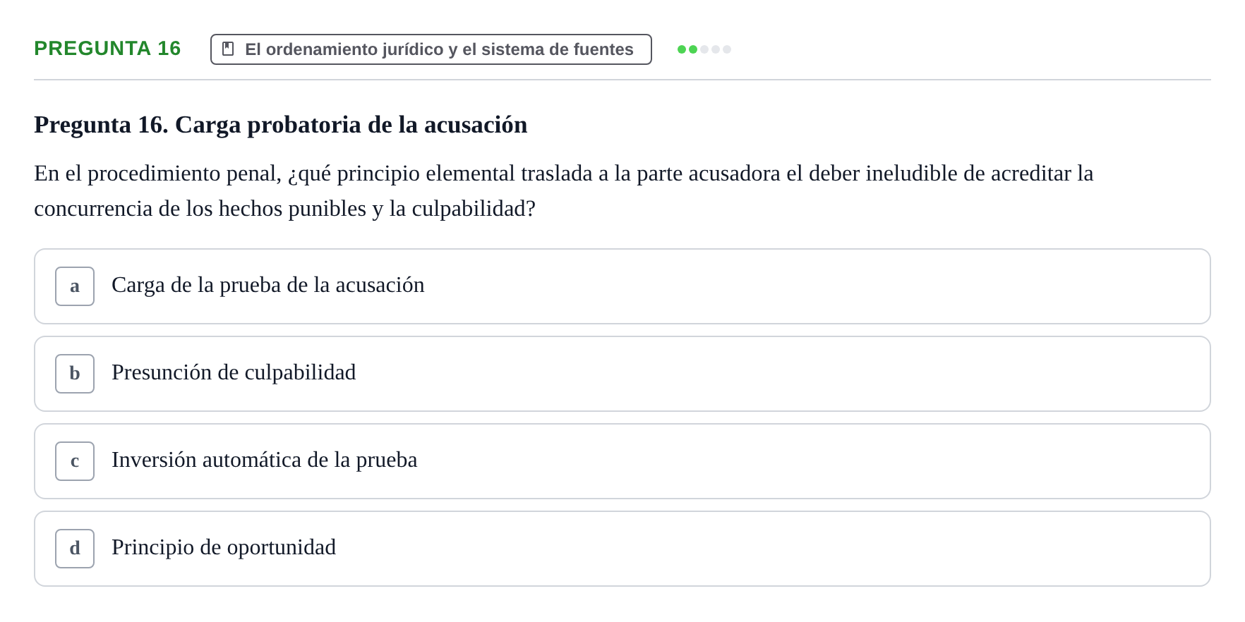 Enunciado: Pregunta 16