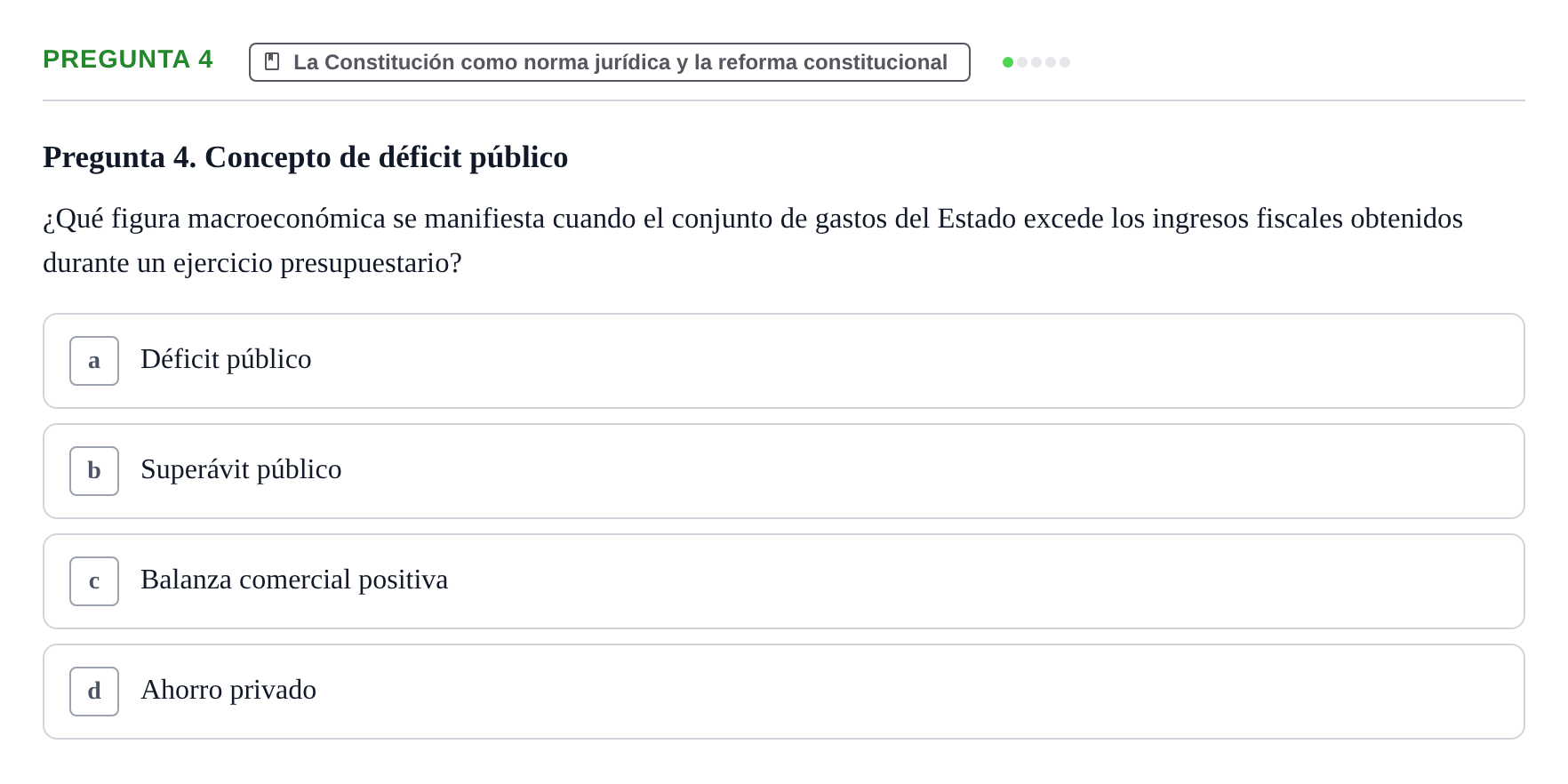 Enunciado: Pregunta 4