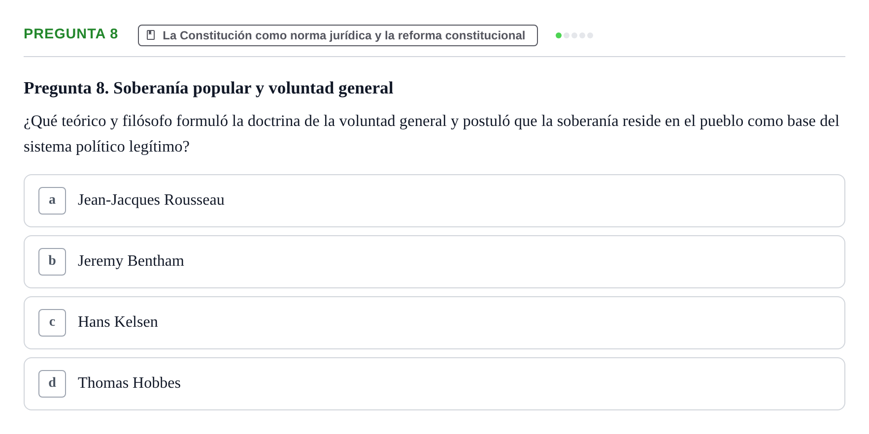 Enunciado: Pregunta 8