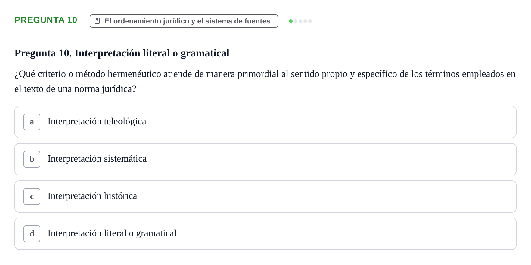Enunciado: Pregunta 10