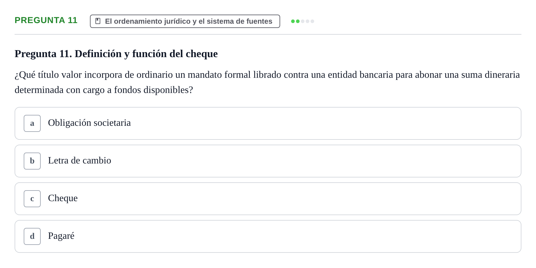 Enunciado: Pregunta 11