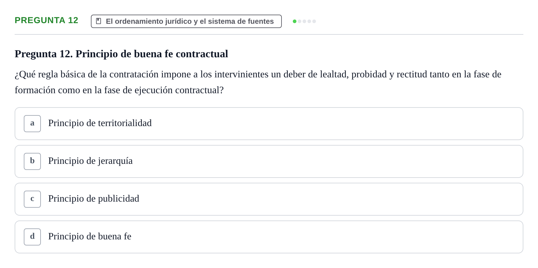 Enunciado: Pregunta 12
