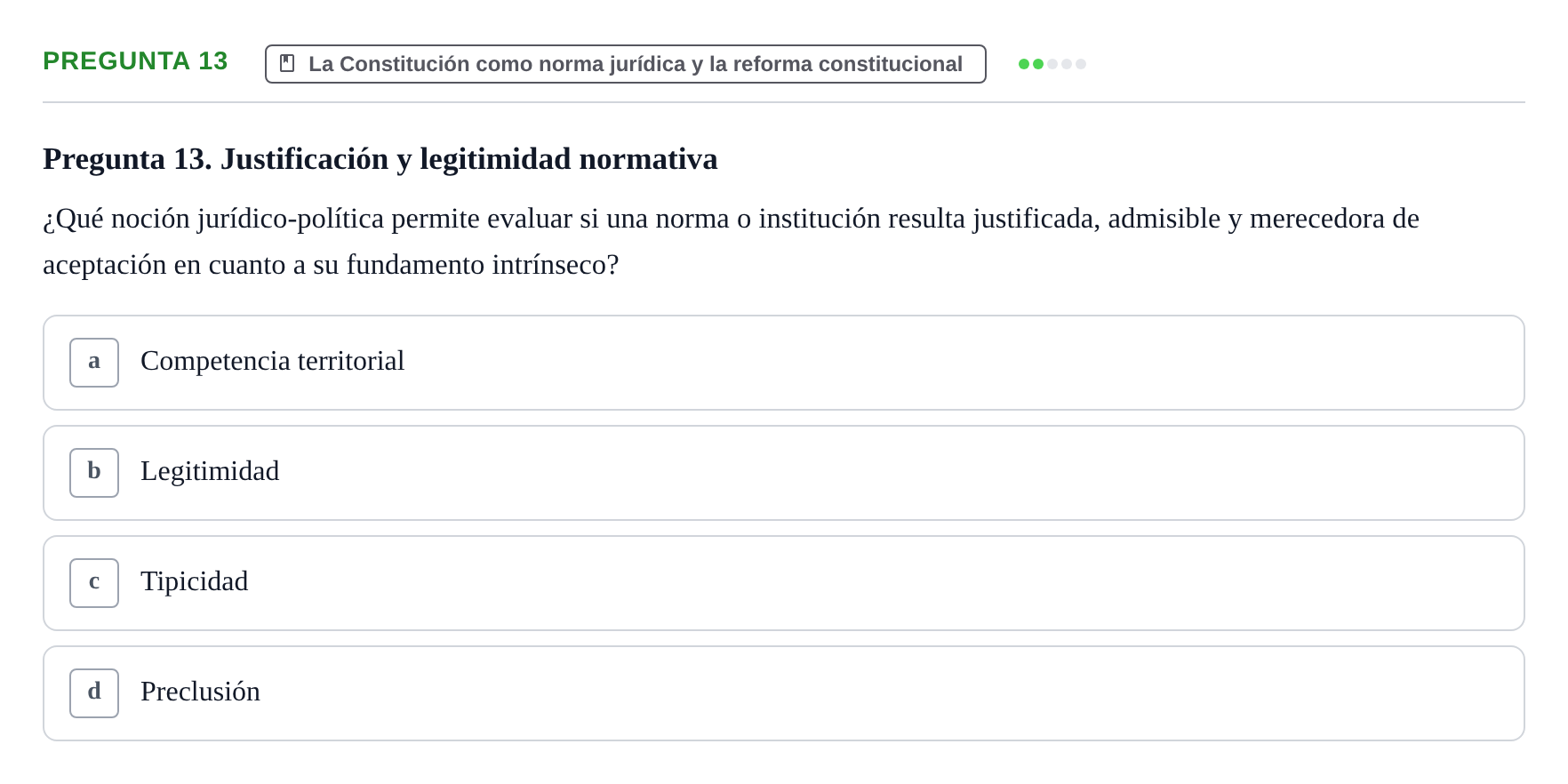 Enunciado: Pregunta 13
