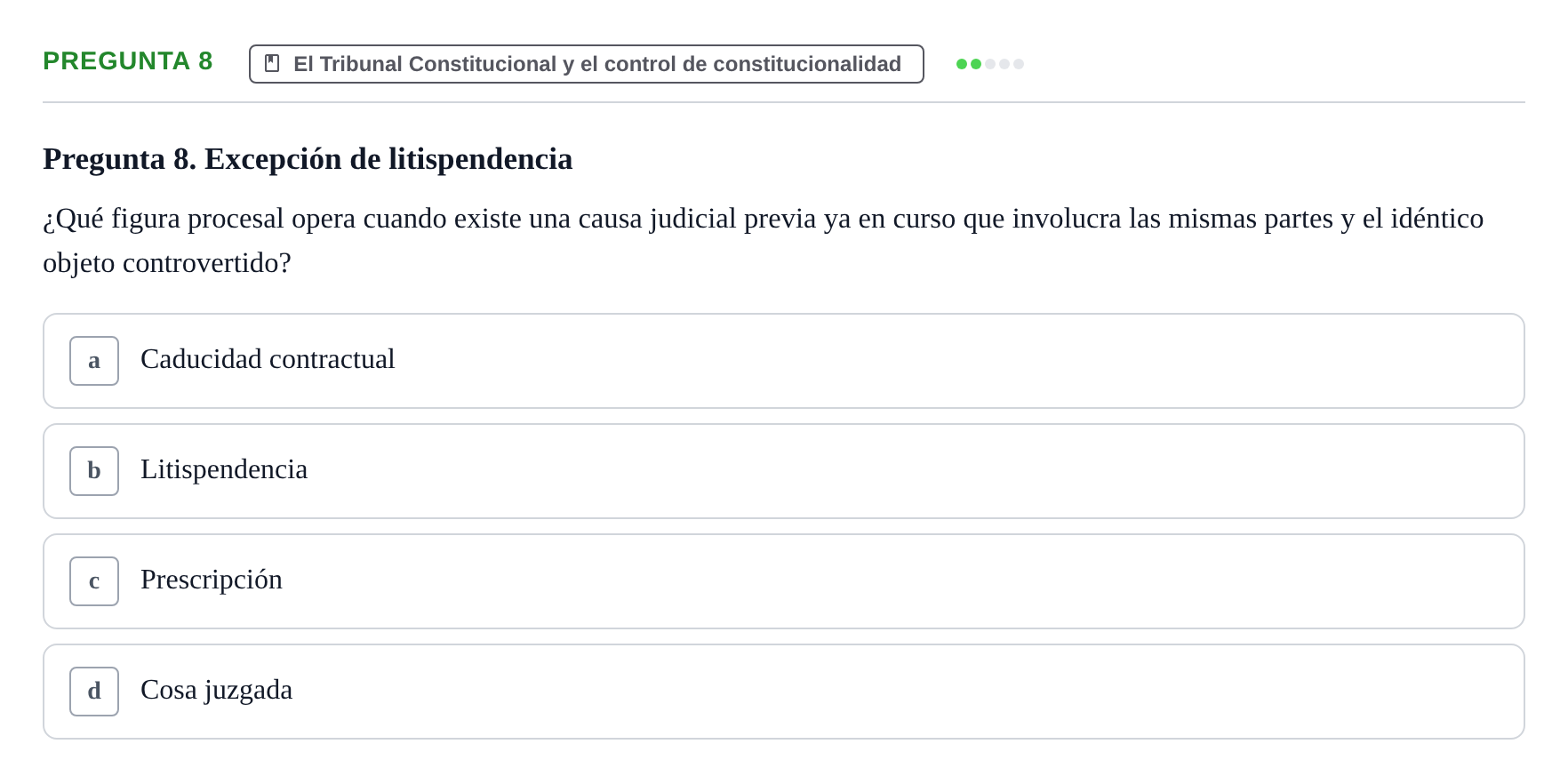 Enunciado: Pregunta 8